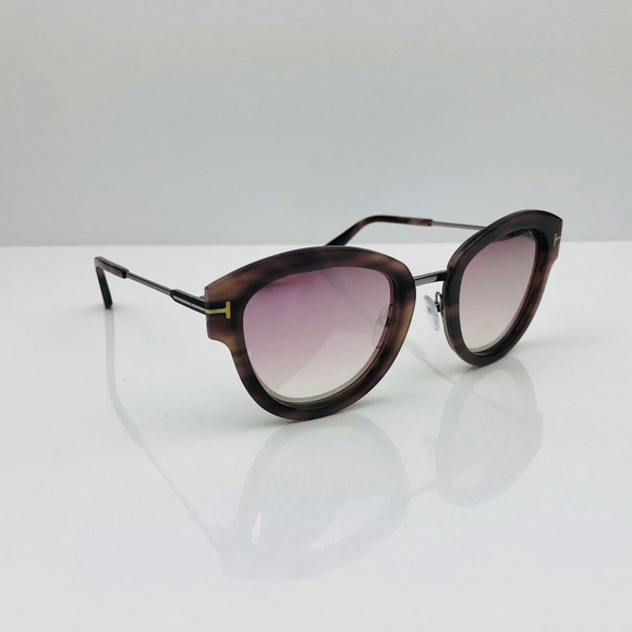 New TOM FORD Mia Rounded Havana Sunglasses - Picture 5 of 16
